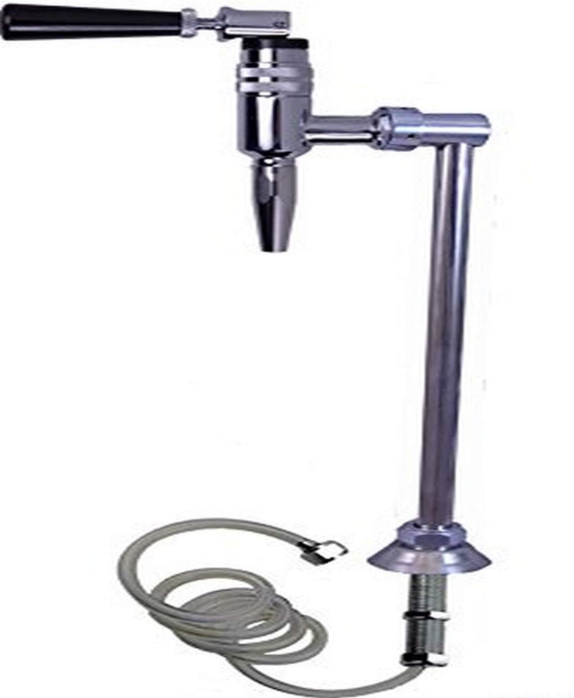 Bev Rite CUST1SSN Upright Slim Chrome Beverage Tower-All SS304 Contact, Kegerator, Countertop-Nitro/Stout Faucet, Stainless Steel with SS (304 Grade)