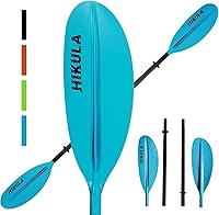 Vista 8 de Kayak Paddle 4 Pieces Aluminum Shaft and PP Blade Floating 86.6in/220cm, 90.5inch/230cm Lightweight Oars