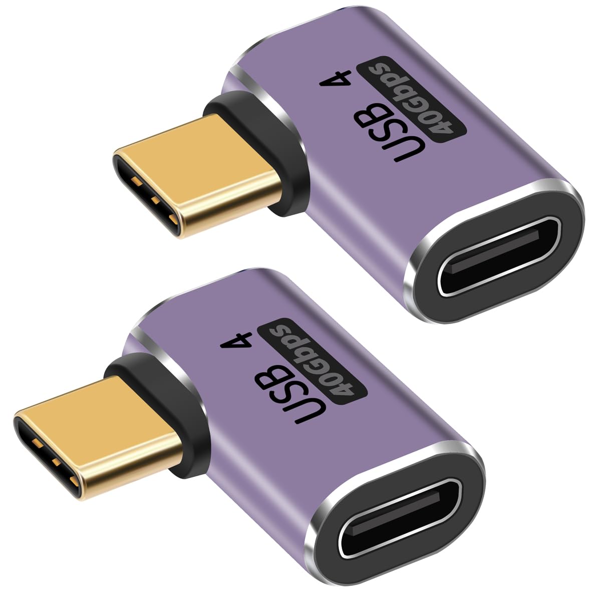 ESTENSIONE ADATTATORE MICRO USB Maschio A Tipo C Femmina 90 Gradi Estensore Angolo Retto EUR 3 - Foto 3