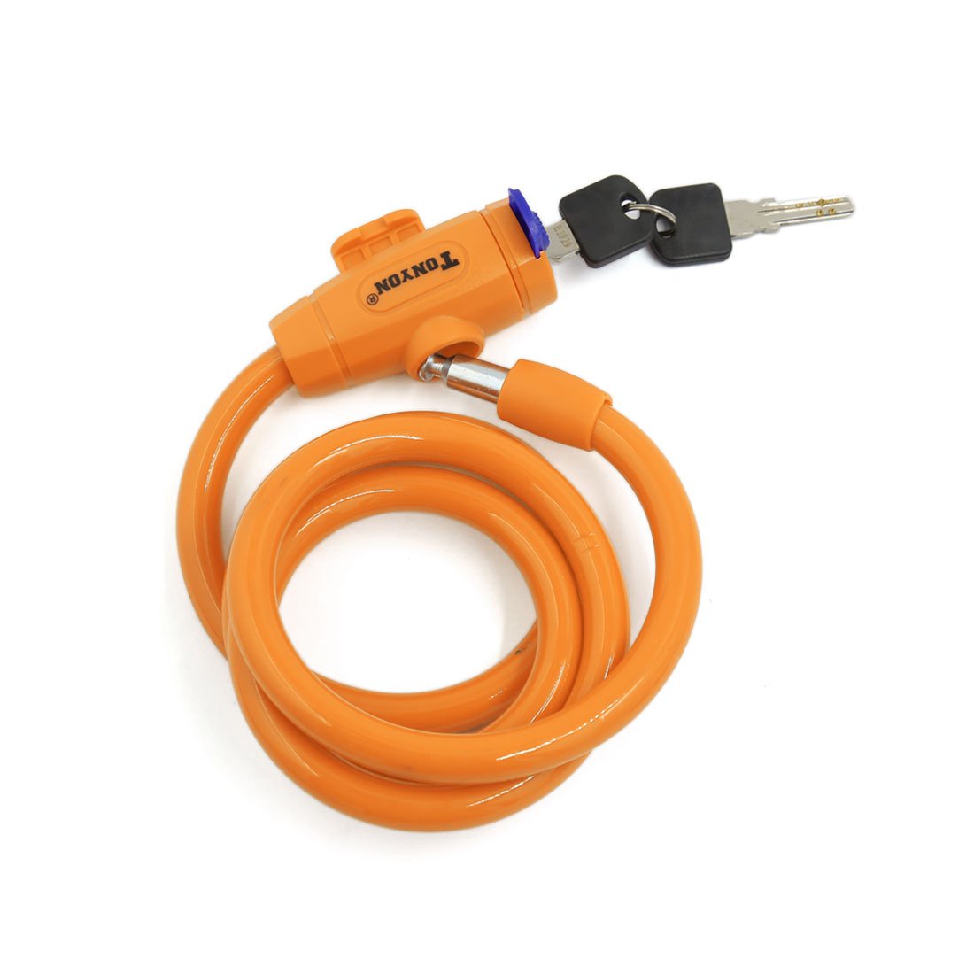 Aexit Universal Bicycle Bike Locks Bike Cycling Anti-Theft Security Coil Steel Cable U-Locks Lock Yellow