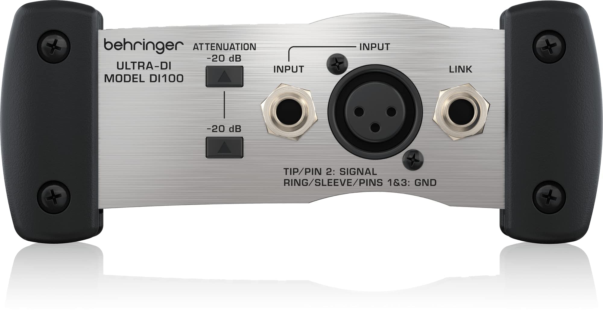BehringerBehringer DI100 DI-Box professionale alimentato a batteria/fantasma & Cavo da microfono a mixer Stagg SMC6 da 6 metri XLR (m) -XLR (f), neroStagg