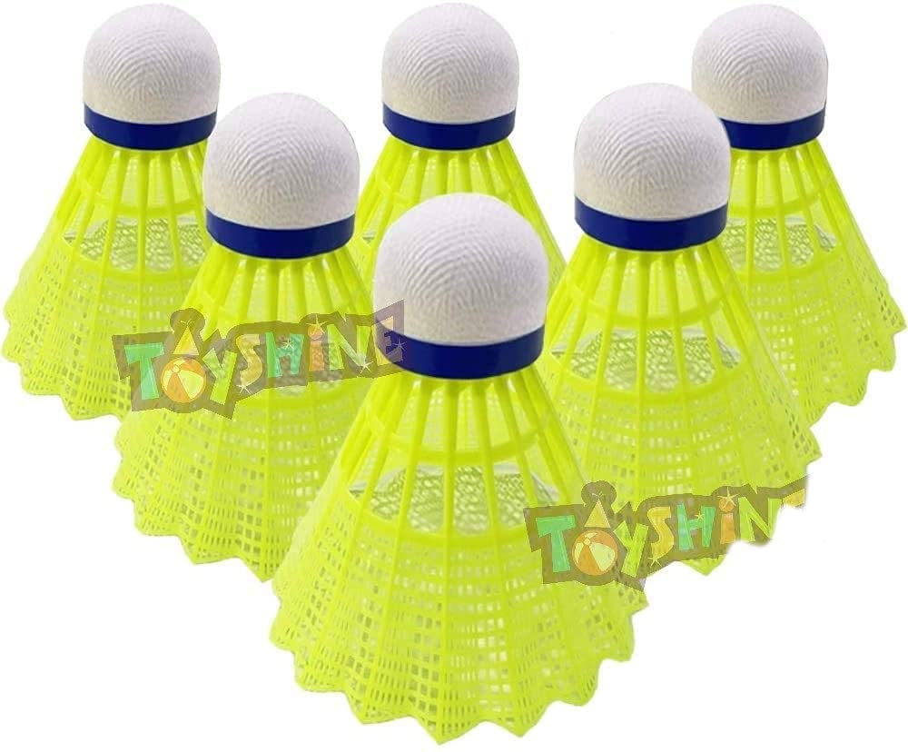 Toyshine Multicolor Nylon Stable and Sturdy Badminton Shuttlecocks/Shuttles - Pack of 6 (SSTP) (B092ZY3JY1) Amazon Price History, Amazon Price Tracker