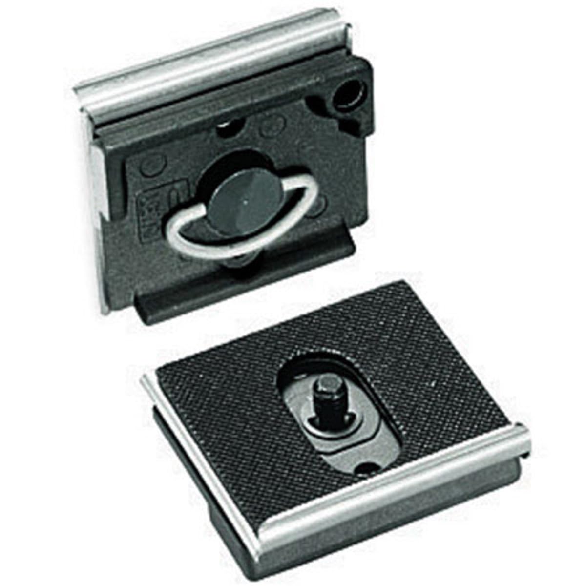 Manfrotto 200PLARCH-38 RC2 Placa de Montaje arquitectónico de conexión rápida con Tornillo de 3/8 Pulgadas (Gris)