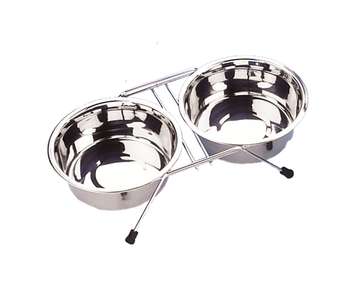 Nobby Pet Argenté Adjustable Bowl Holders 2 Bowls Included Double Diner
