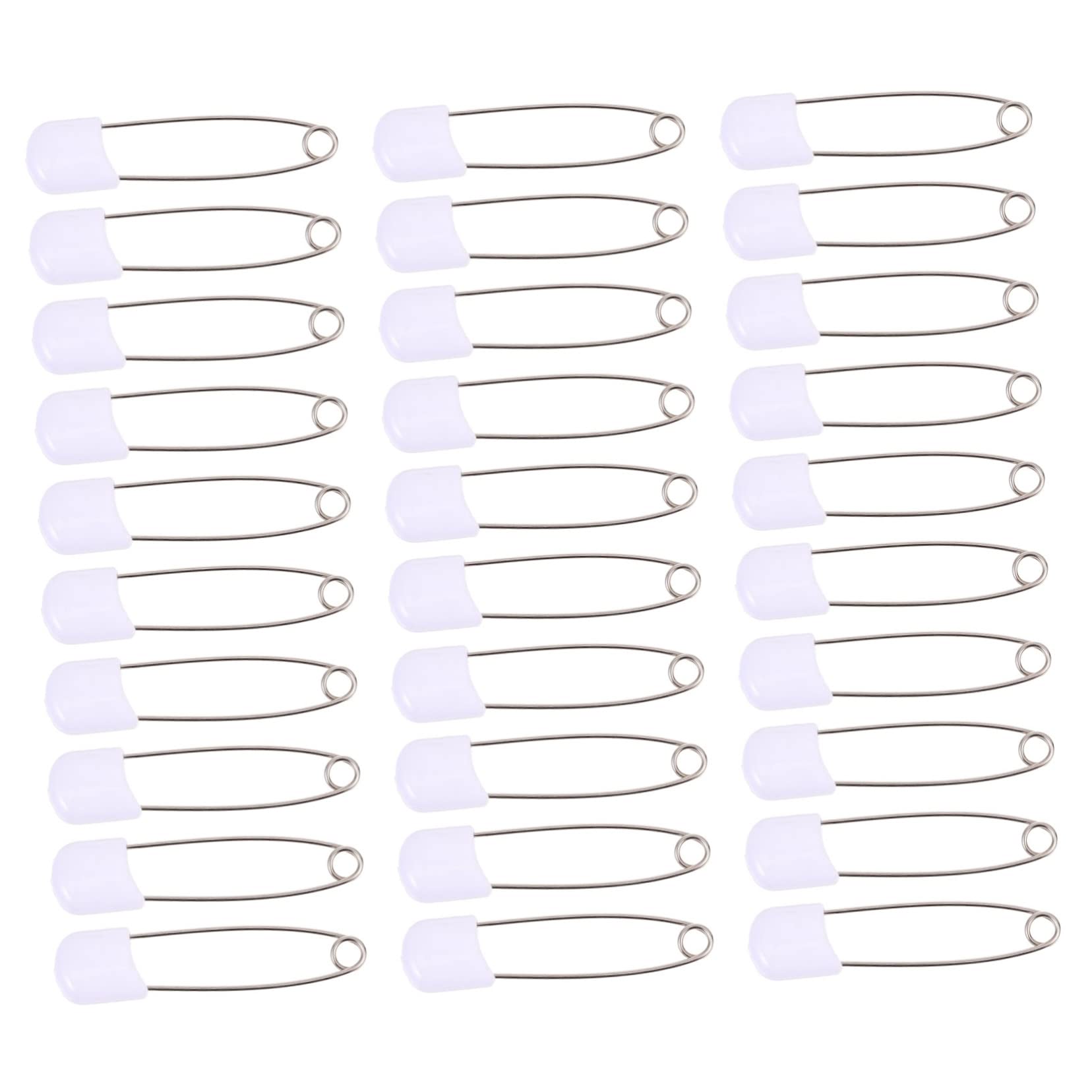 Housoutil Plastic Diaper Pin 50pcs Newborn Safety Pin for Clothes Brooch for Boys and Girls Jewelry Making