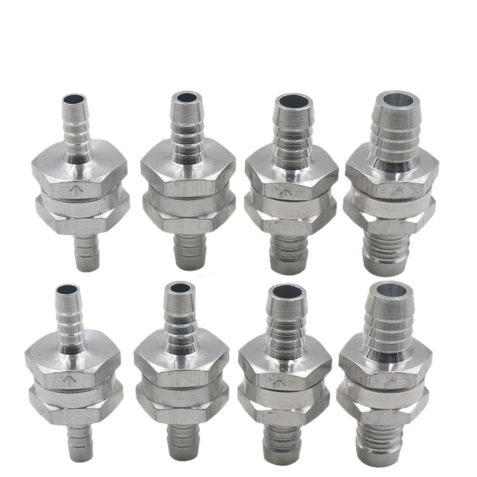 1-10PCS Aluminium Alloy Non Return Check Valve 1 Way(10PCS,12mm)