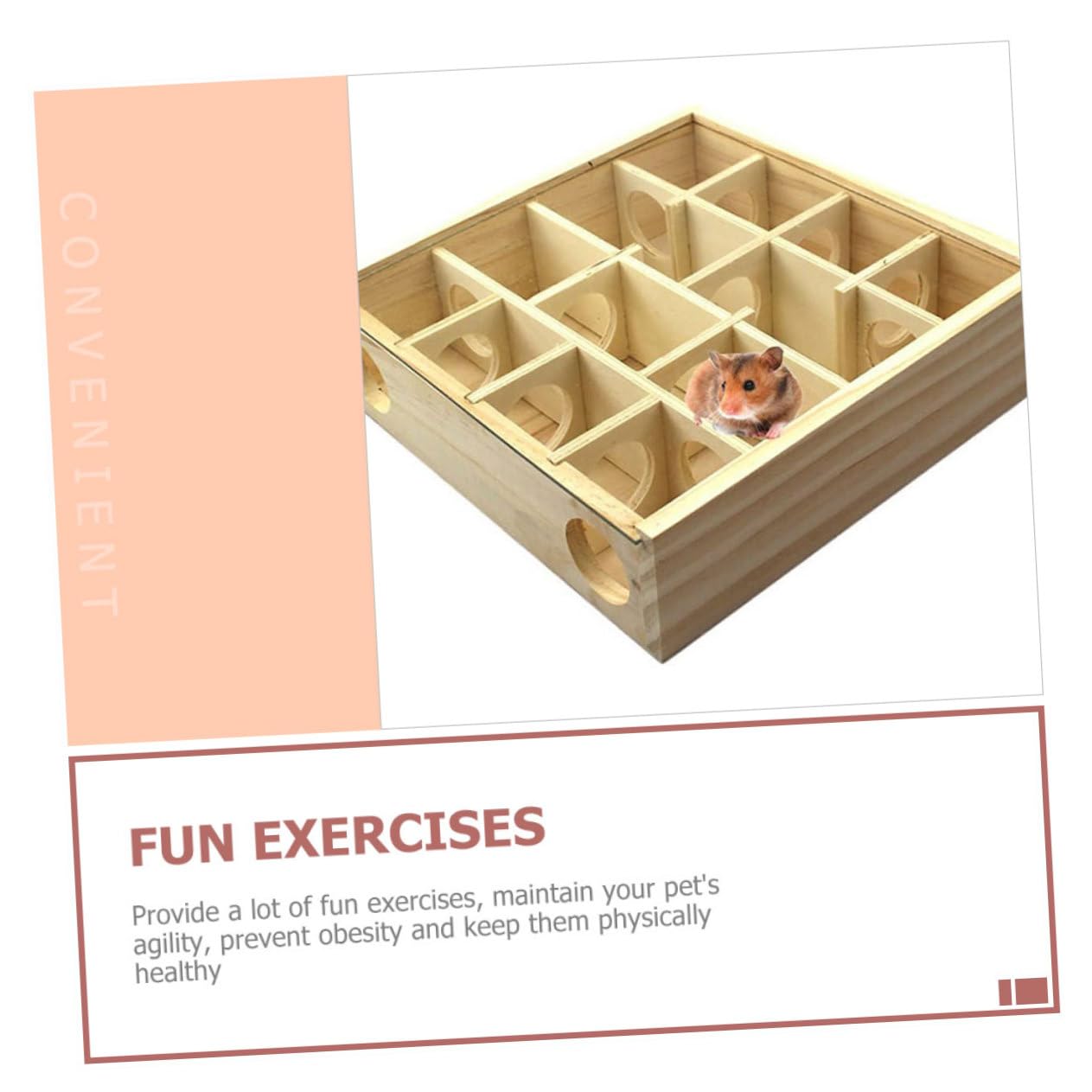 ERINGOGO Hamsterlabyrinth Labyrinthfunktion mit Spielzeug