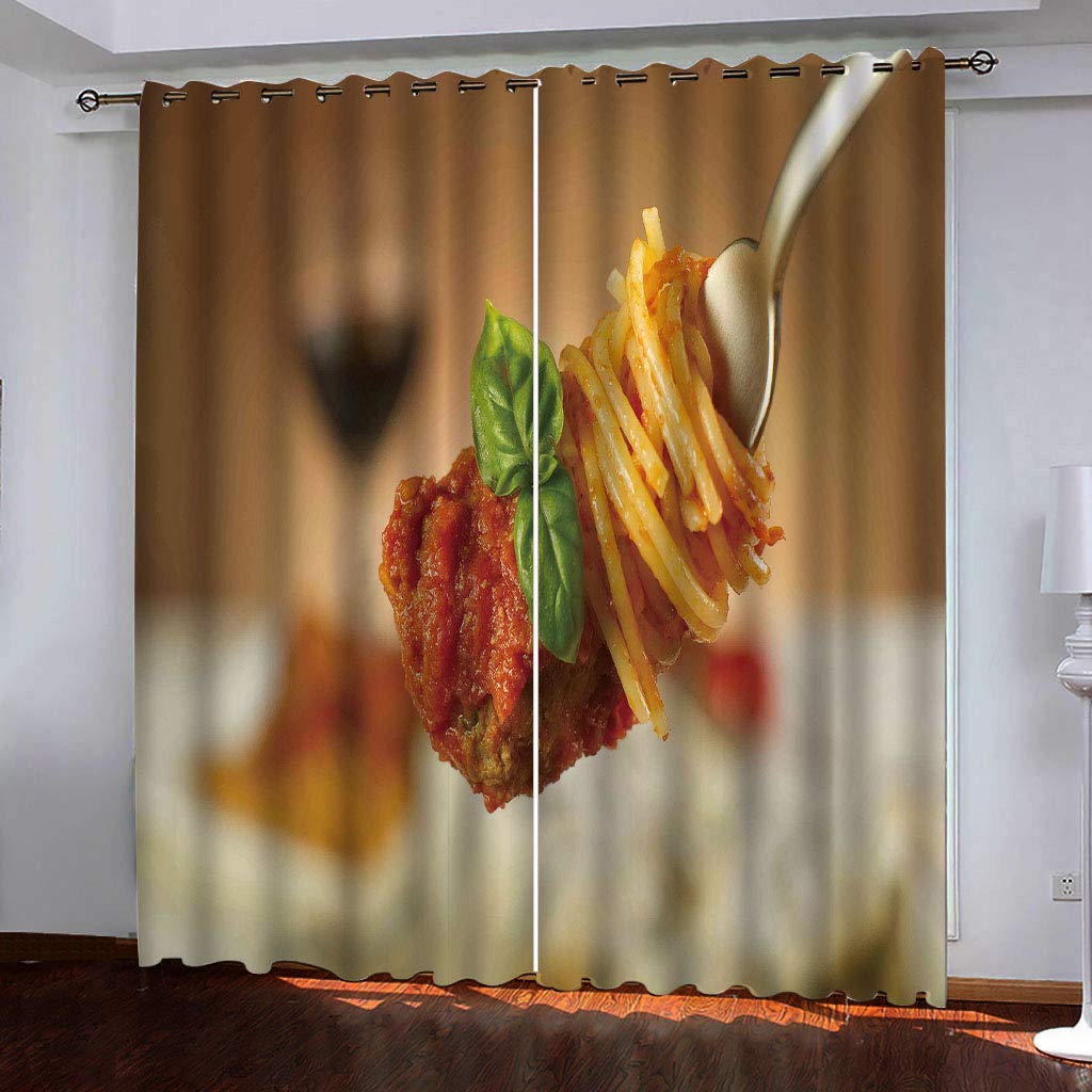 Rideaux occultants opaques à oeillets 132x160 cm pour chambre et salon