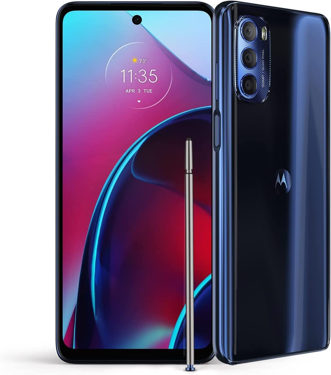 Moto G Stylus | 2022 | 2-Day Battery | Unlocked | Made for US 4/128GB | 50MP Camera | Twilight Blue