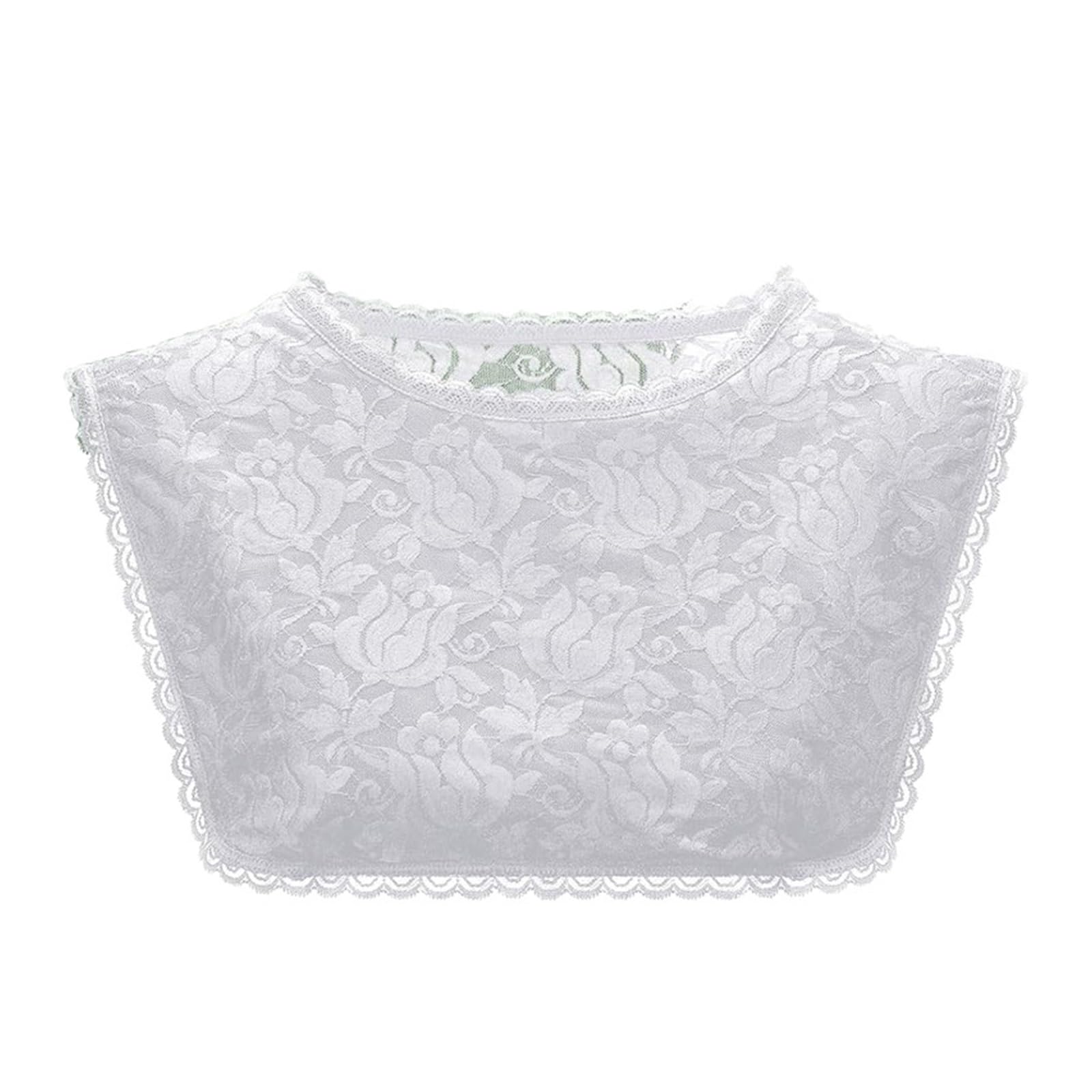 MICFENY Stylish Layered False Collar Insert Breathable Polyester Blend Unisex Fashion Accessory For Event