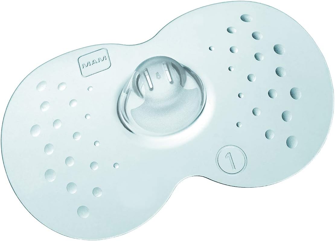 MAM Breastfeeding Nipple Shields with Sterilizing Storage Case, Nipple