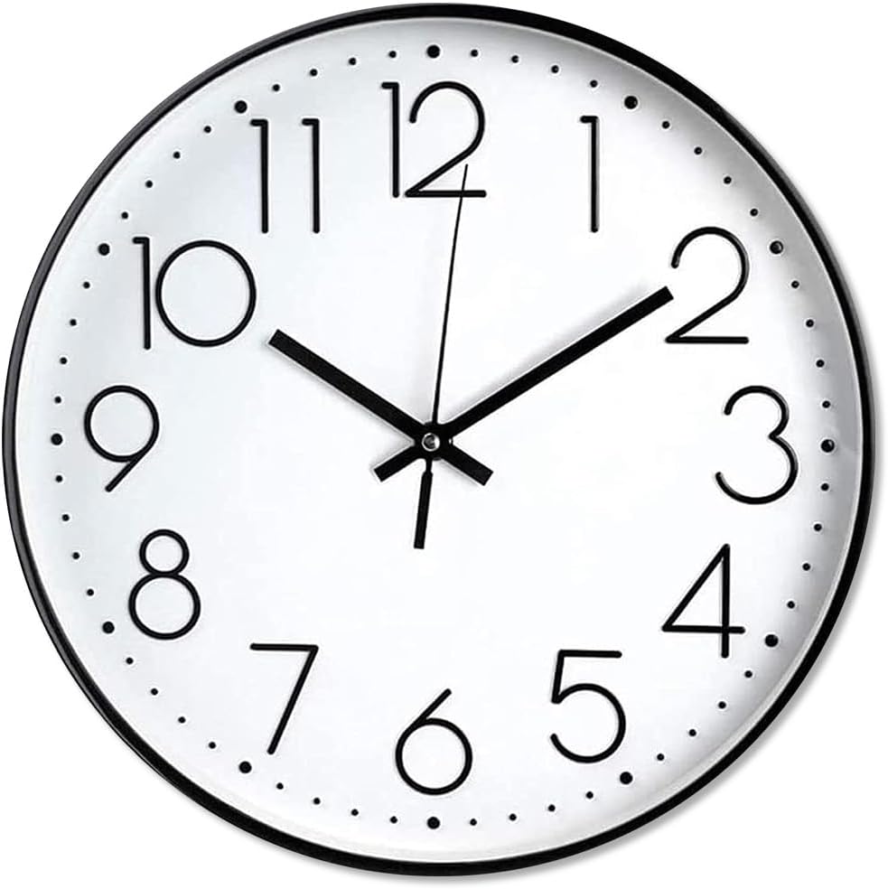 Wall Clock Silent & Non Ticking Modern Quartz Battery Operated Digital Quiet Sweep Office/Home/School/Kitchen Decor Clocks 9 Inch Frame Wall Clock Silent & Non Ticking Modern Quartz Battery Operated Digital Quiet Sweep Office/Home/School/Kitchen Decor Clocks 9 Inch Frame