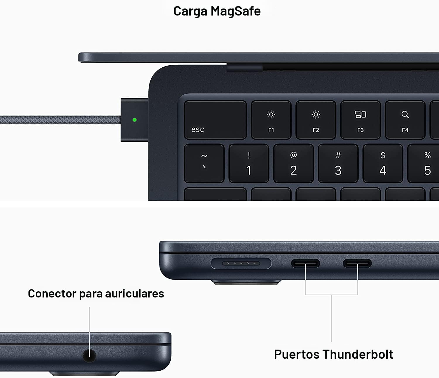 Amazon.com: Apple MacBook Air 2022 con chip Apple M2, 13 pulgadas
