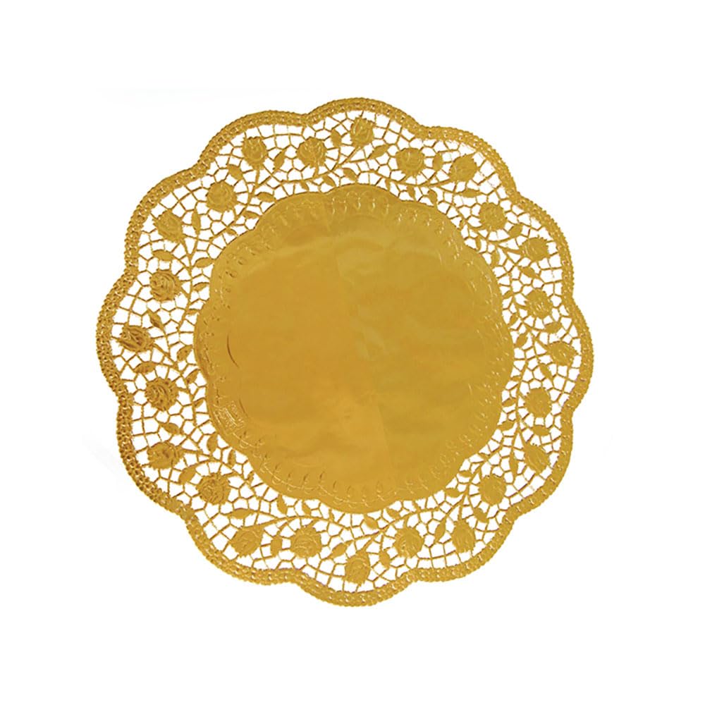 SWS 100 Goldene Tortenspitzen Ø 36 cm – Elegante Tortenunterlagen für große Torten