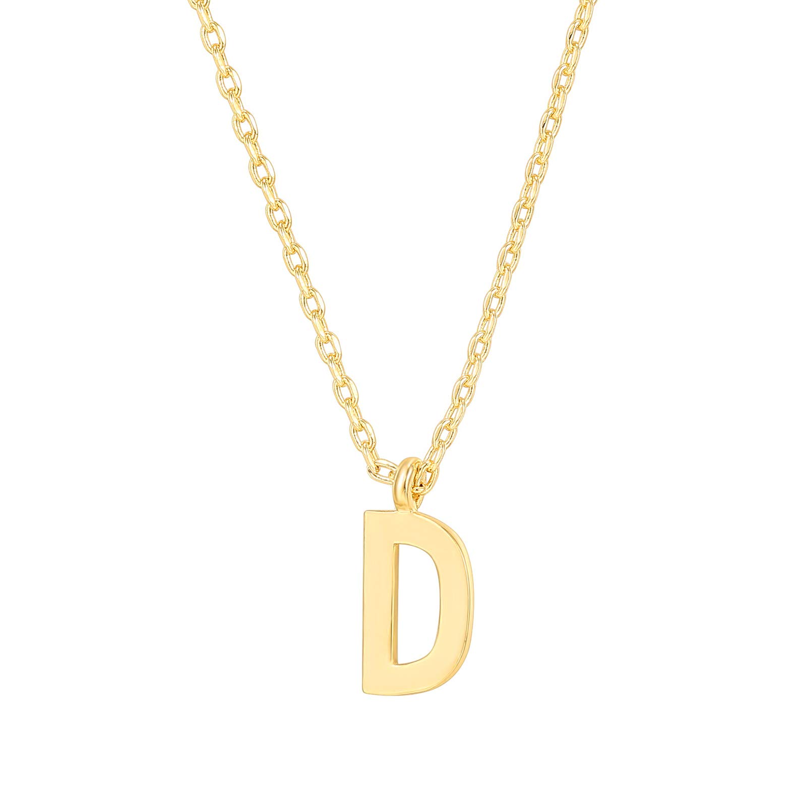 PAVOI 14K Gold Plated Initial Necklace | Letter Necklaces for Women