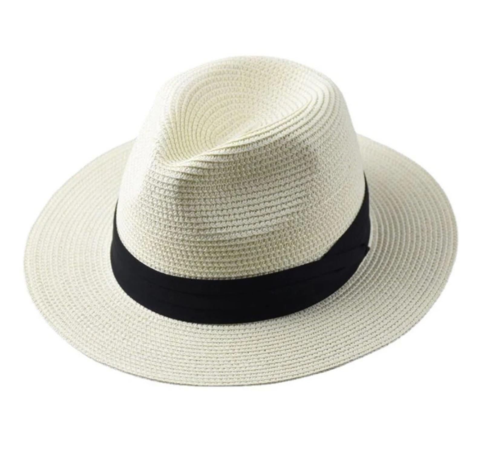 Genérico Sombrero de paja ala ancha gran tamaño Gorra viaje playa verano