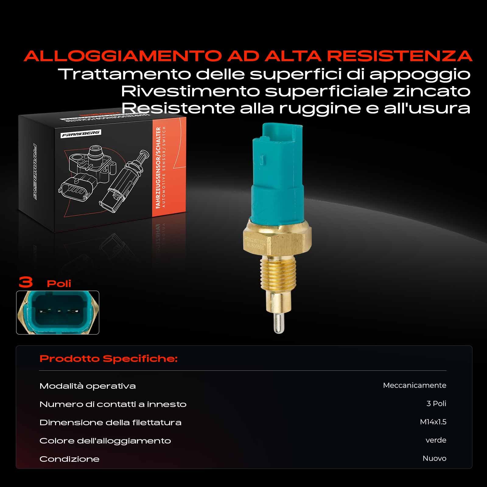 Frankberg Interruttore luci di stop Compatibile con S.a.n.d.e.r.o II Micra IV K13K K13KK Clio IV BH Micra III K12 Logan MCV II Replace# 3200500QAD