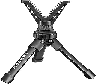MidTen Portable Shooting Rest Rifle Shooting Tripod Lightweight Bench Rifle Rest for Shooting Range Tripods for Rifles with 360° Rotate V Yoke Holder - MidTen