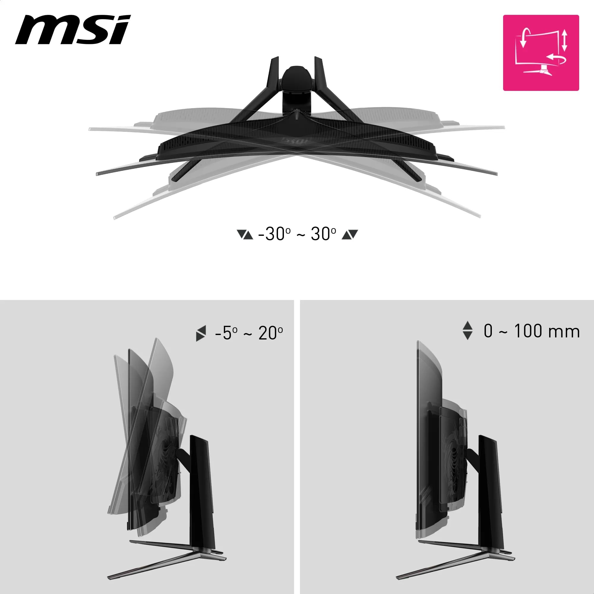 MSI MPG 321CURX QD-OLED Écran Gaming incurvé 31.5" UHD