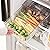 Abiudeng 2 Pack Stackable Refrigerator Organizer Bins with Pull-out Drawer, Drawable Clear Fridge Drawer Organizer with Handle, Plastic Kitchen Pantry Storage Containers
