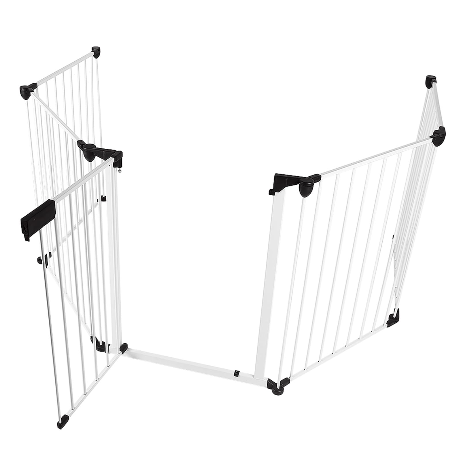 Homewell Barriera di sicurezza per bambini, Recinzione di sicurezza pieghevole per bambini, Barriera di protezione in 5 pezzi per scale, cucina, camino