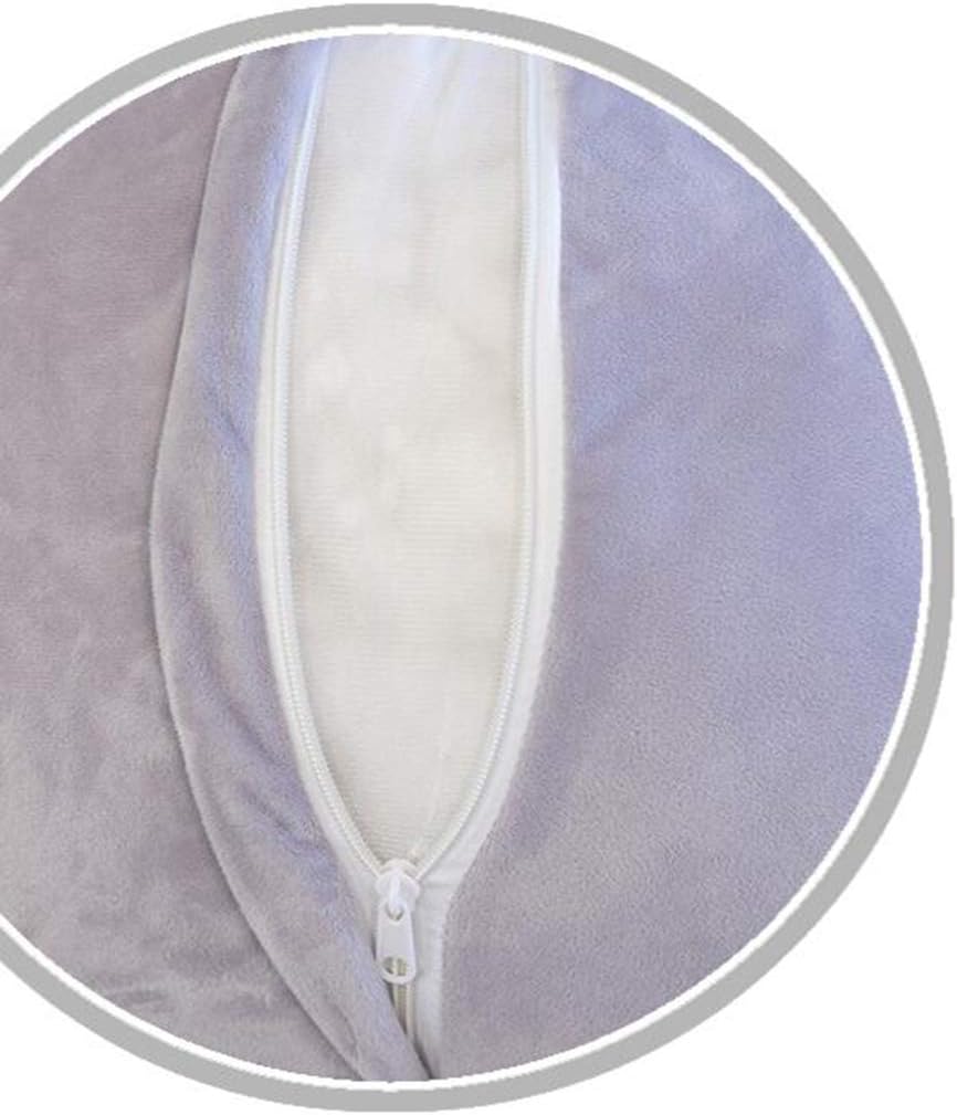 Creative Washable Waist Back Restpillow Cartoon Lumbar Pillow Cushion Rest Reading Pillow Bed Rest Chair Pillow with Flannel Blanket (Orange)