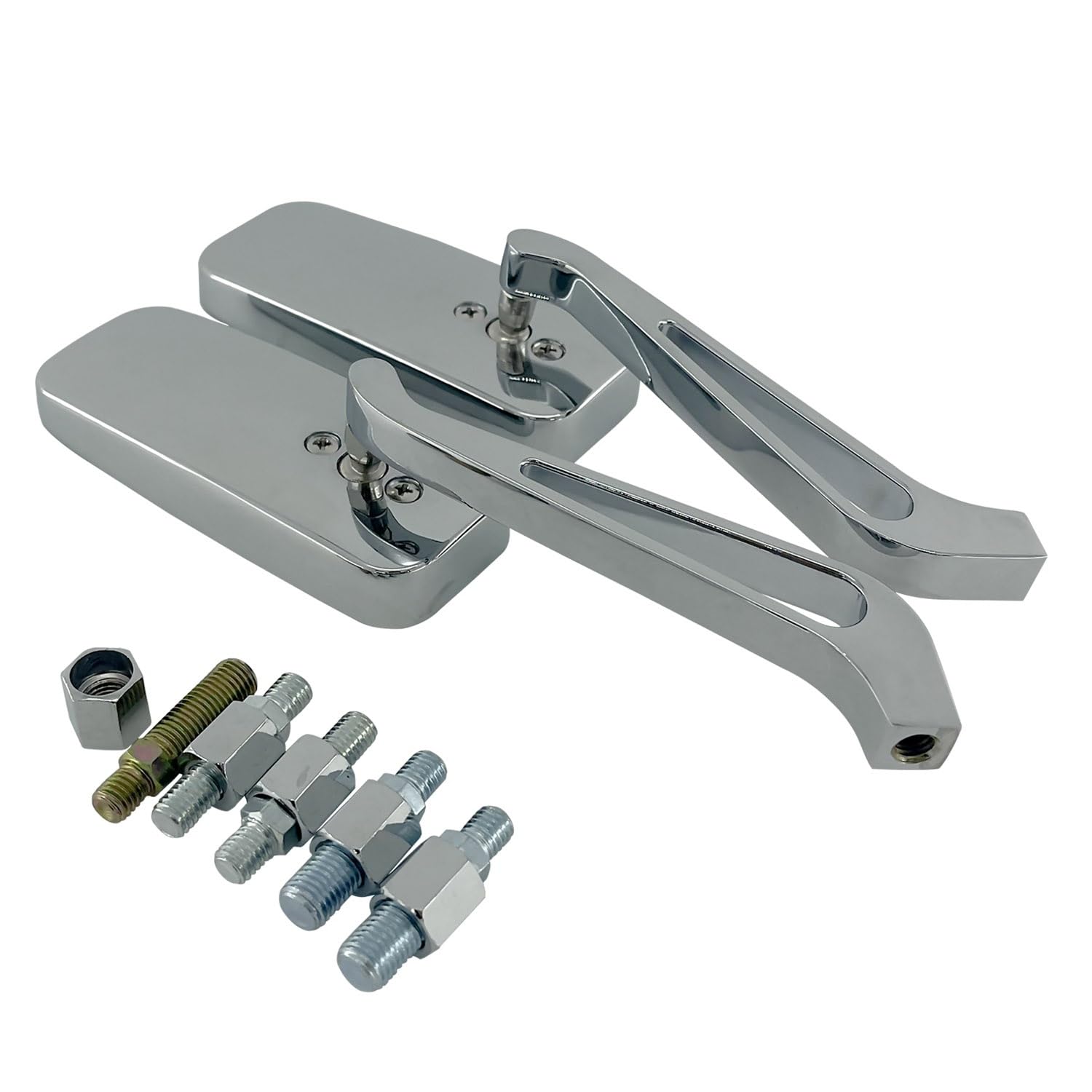 Miroir Moto Pour Suzuki Chrome universel 8MM 10MM rétroviseur latéral sport vélo moto miroir Moto Rétroviseur Miroir