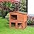 PawHut 2-Tier Rabbit Hutch Outdoor, Large Guinea Pig Hutch, Bunny Cage with Ramp, Rabbit Run, Slide Out Tray for Indoor 100.5 x 55 x 101 cm