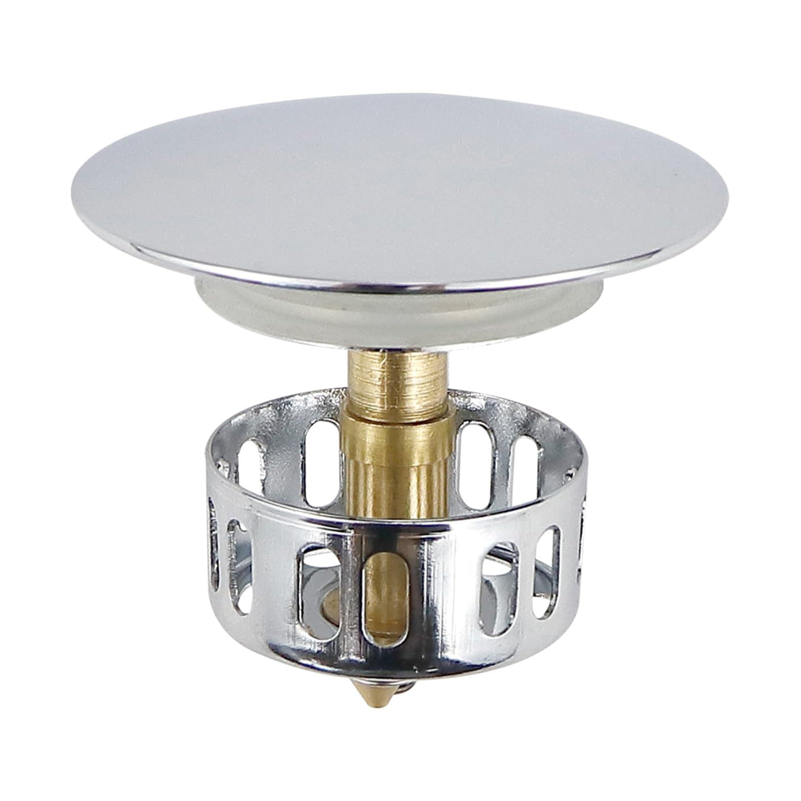 Mophrati Hair Popup Bath Plug Stopper Tub Stainless Drain For Bathroom Up Sink Filter Catcher For Steel Pops Up Stopper