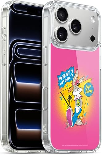 Miniatura 180 de Head Case Designs Funda de gel suave con licencia oficial de Looney Tunes Retro Bugs Bunny compatible con Apple iPhone 11 Pro Max Retro,Blanco y