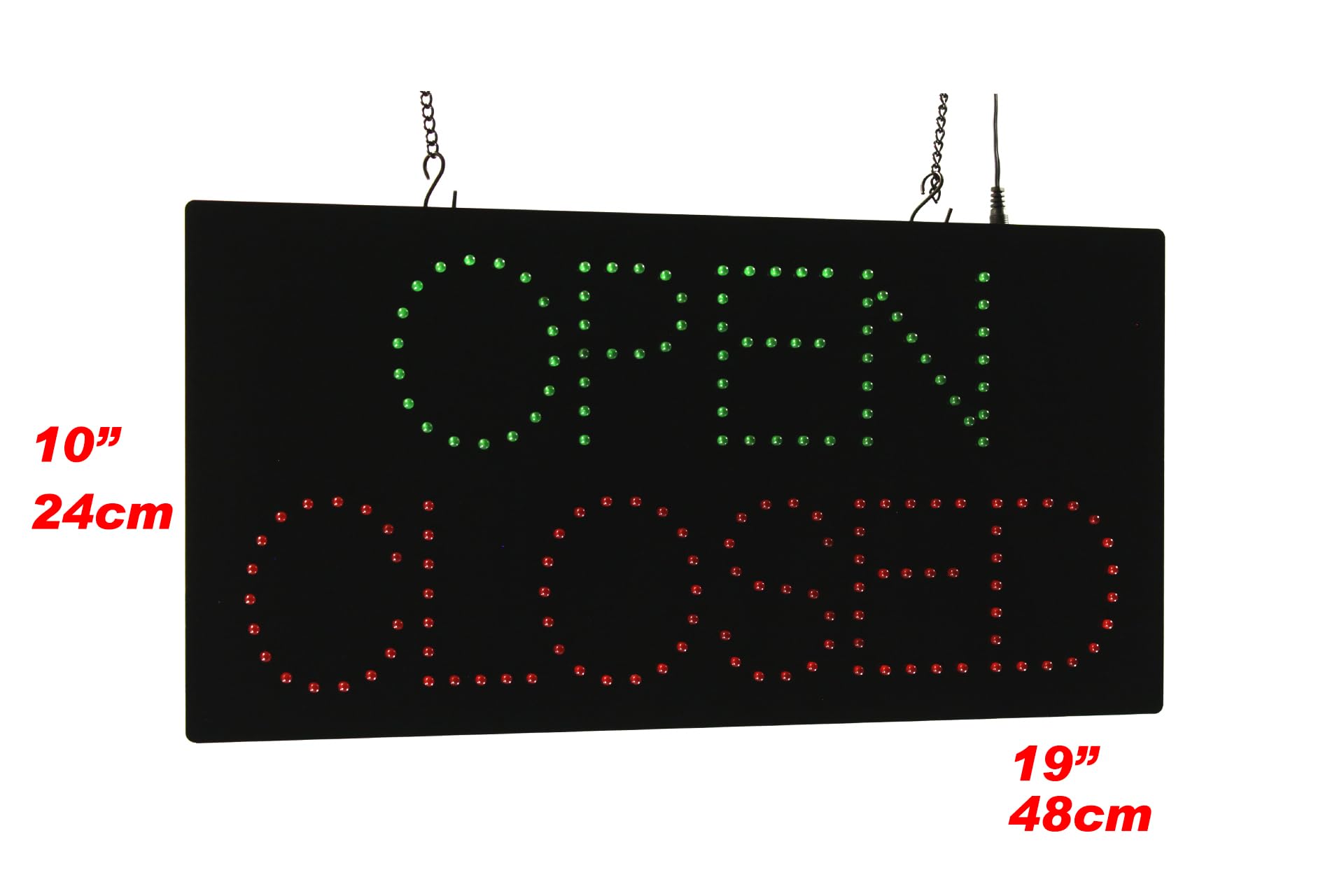 Panneau ouvert fermé 2 en 1, TOPKING Signage, LED néon ouvert, magasin, fenêtre, magasin, entreprise, affichage, grand cadeau d'ouverture, 48,3 x 25,4 cm