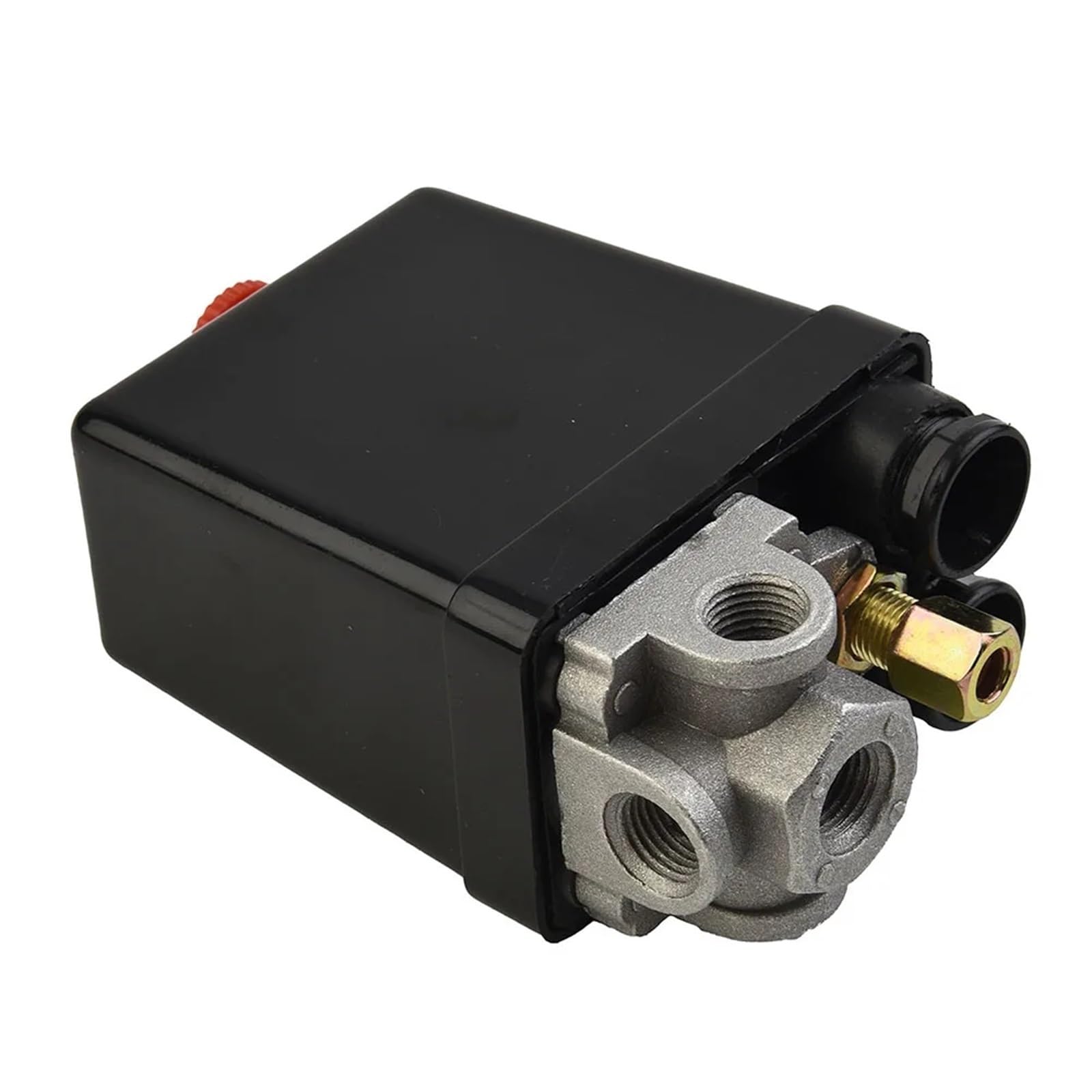 Mklhavb Color 01 Air Compressor Pressure Switch 90-120Psi Automatic 4Port Manifold Electric Compressors Tool Accessory