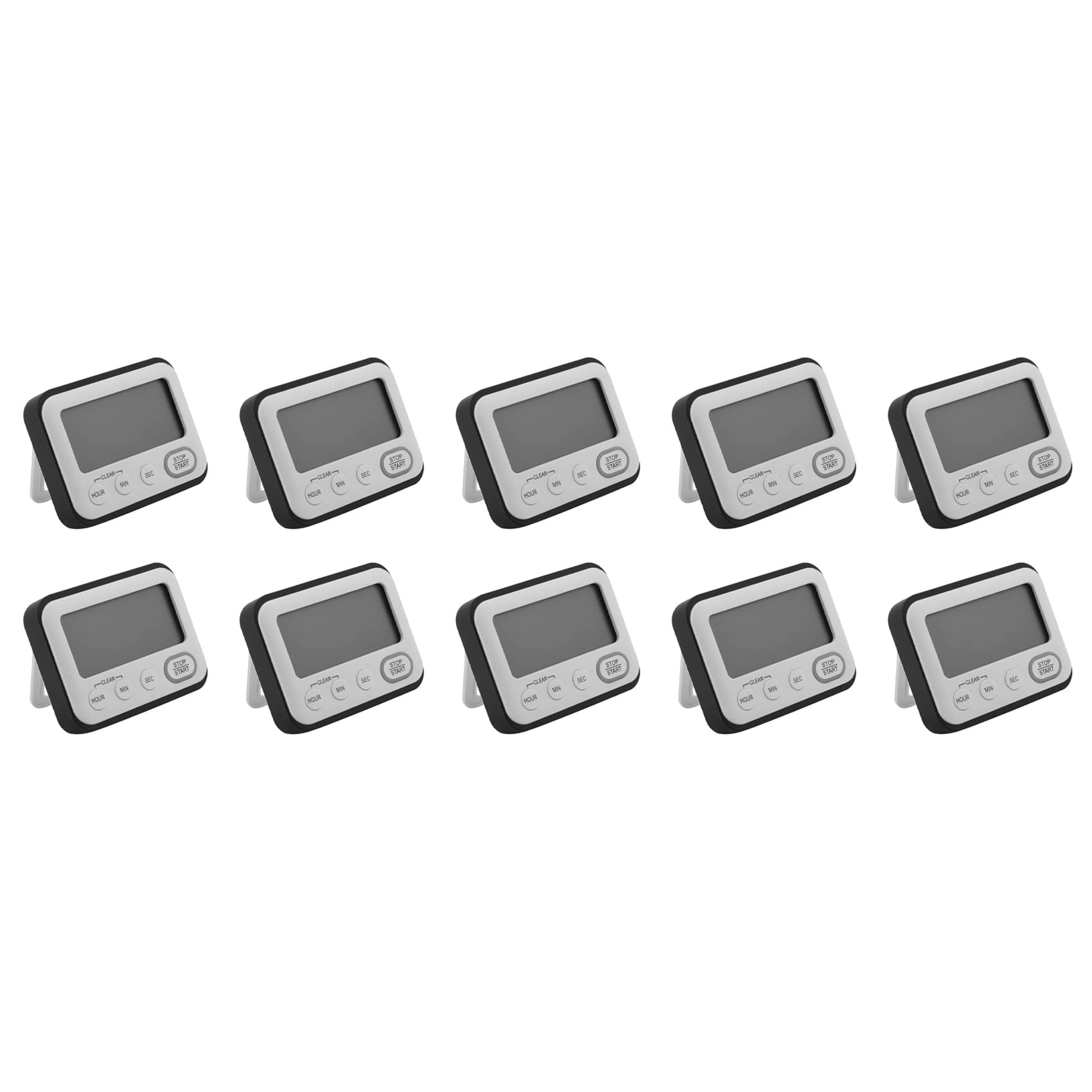 10 x cyfrowy minutnik odliczania kuchni: nauczyciele klasa licznik LCD głośny magnetyczny klips dzieci prosty zegar