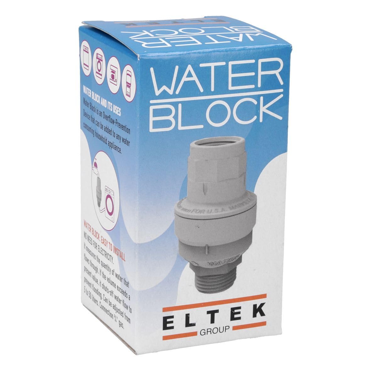 Europart 762243 UNIVERSAL Waterblock Aquastop zawór bezpieczeństwa zawór zwrotny 3/4" do węża dopływowego do pralki i zmywarki do naczyń