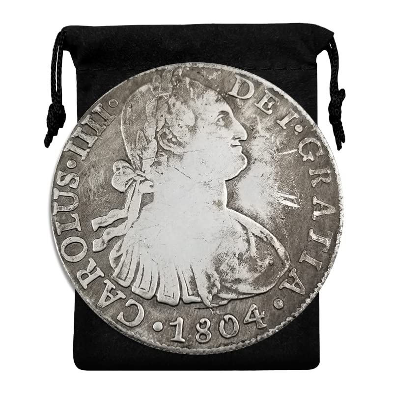 LICFER 1804 Statue of Liberty&Eagle Morgan Coin Pendant - USA Souvenir Coin Lucky Coin Hobo Coin Silver Dollar Jewelry Handmade Pendant