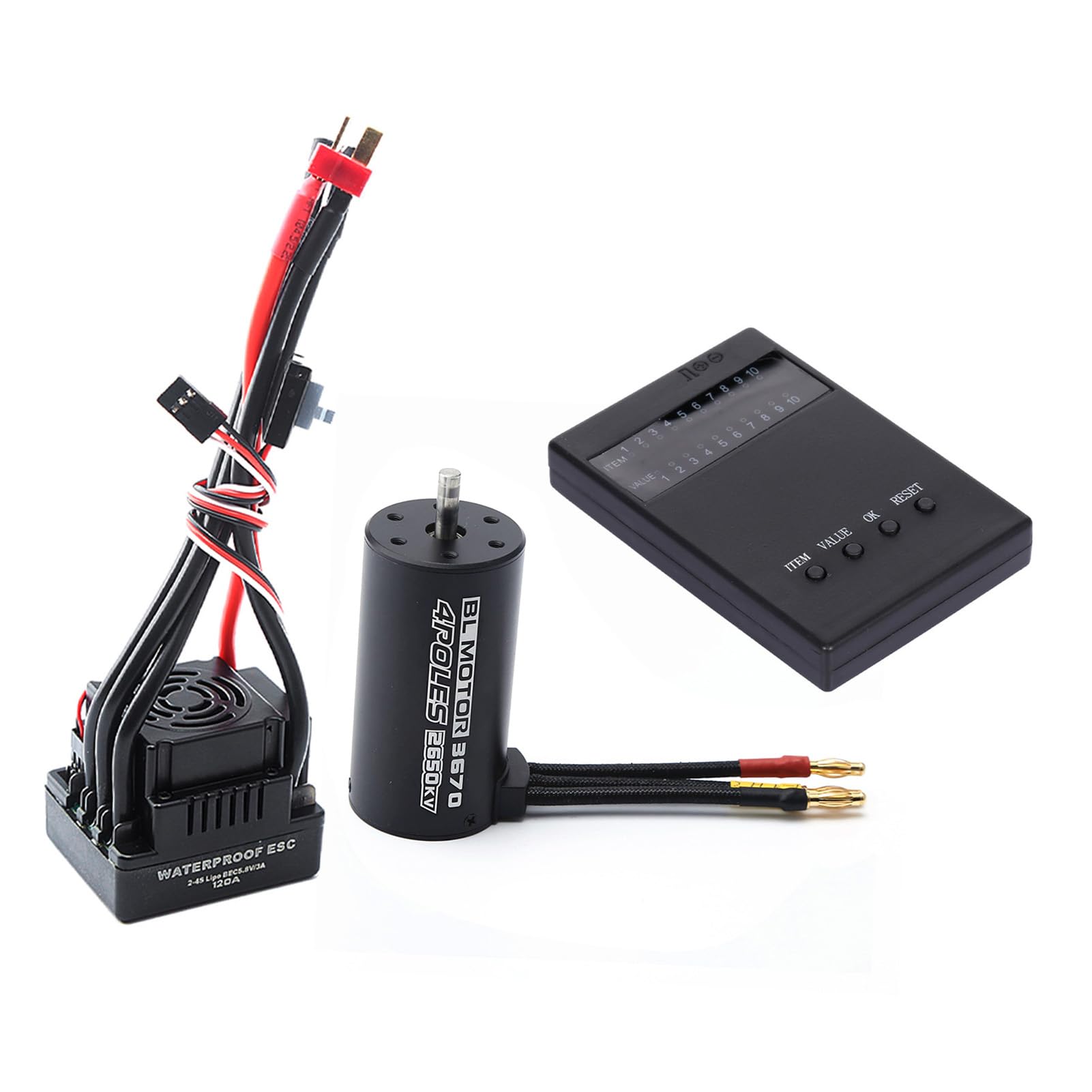 Motor sin Escobillas, Componente Esencial del Motor de CC sin Escobillas de Construcción de Calidad para Mejorar su Automóvil con Control Remoto (2650KV)