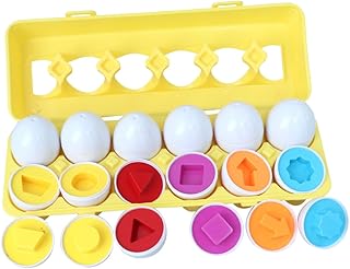 TOYANDONA 12 Peças Brinquedos Para Crianças Brinquedos De Ovos Para Crianças Brinquedos De Ovos Educativos Brinquedos Para Crianças Brincando De Ovos Correspondentes Crianças Brincam Ovos