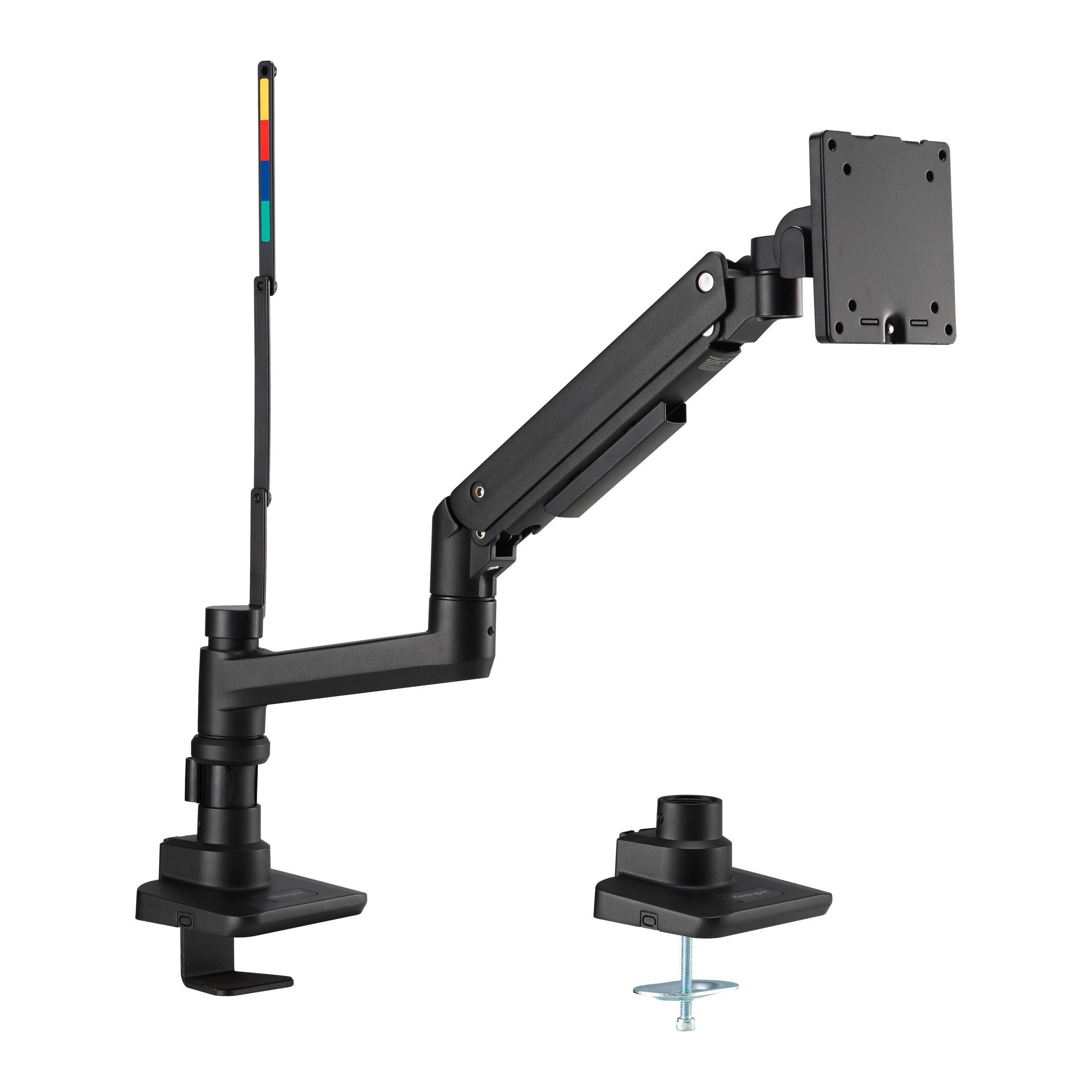 Kensington K58273WW - Brazo para Monitor Único de Alta Resistencia, Soporte de Monitor Ajustable con Resorte de Gas, Soporte para PC, Soporta hasta 49" (44lbs/​20kg) con VESA 75/​100/​200/​300
