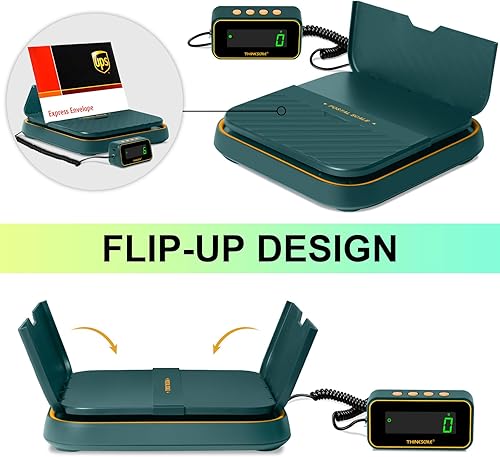 Miniatura 3 de THINKSCALE Báscula de envío, báscula de franqueo de 86 libras x 0.1 oz para paquetes con pantalla LCD separada, sostenimientotara, 5 unidades,