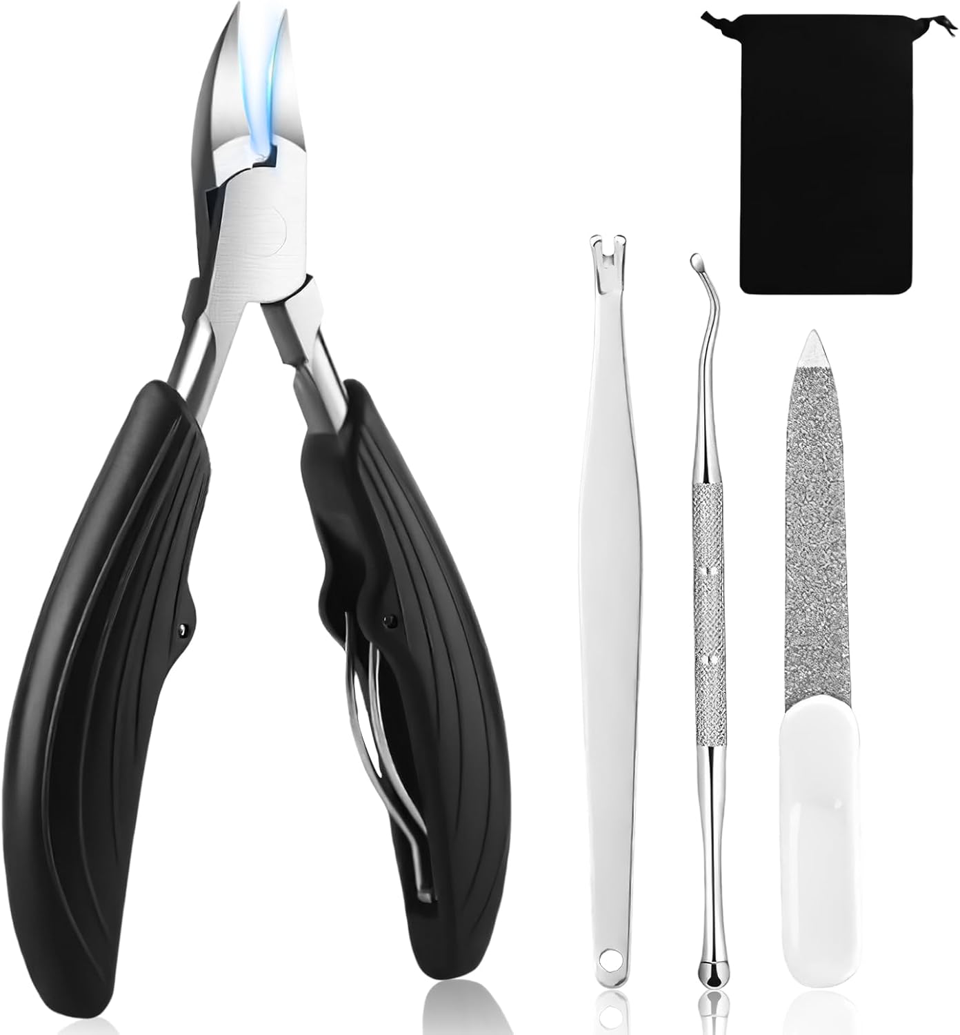 4 Pcs Nail Clippers Kits, Super Sharp Nail Clippers for Acrylic and