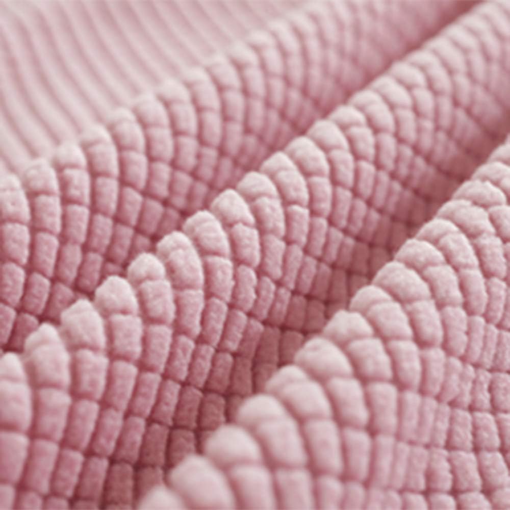 HOMETHREADS Stretchable Lycra/Velvet Bed Headboard Cover Soft BedHead Dust-Proof Cover,Head Back Protector for Your Leather/Cloth/Wooden Bedside|5 to 6.5 Feet Bed Back Cover (Pink, 172x65cm) 2
