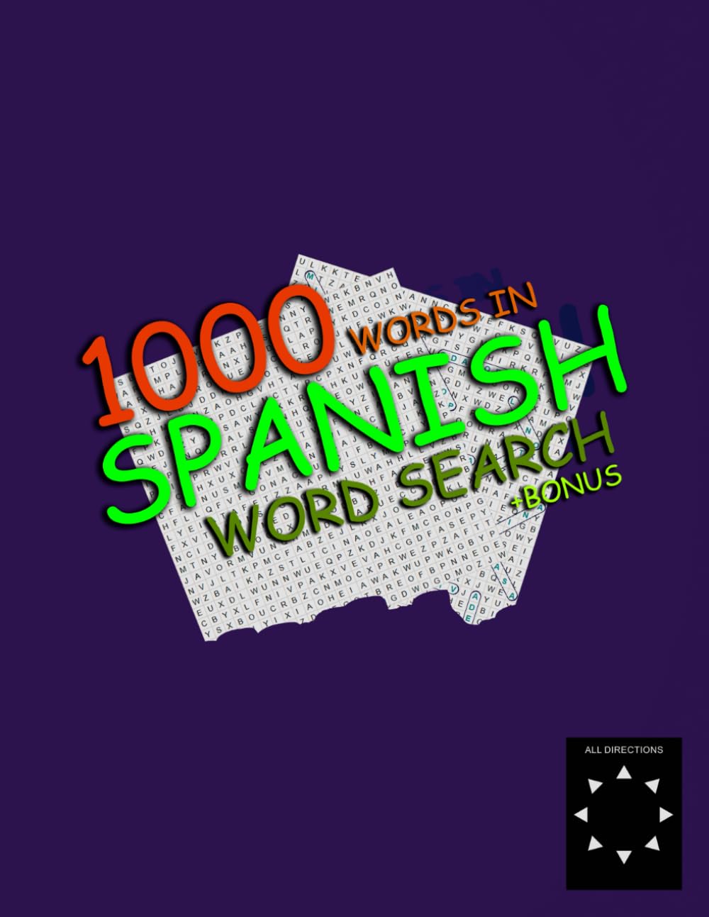 Word Search - 1000 Words in Spanish (+BONUS)