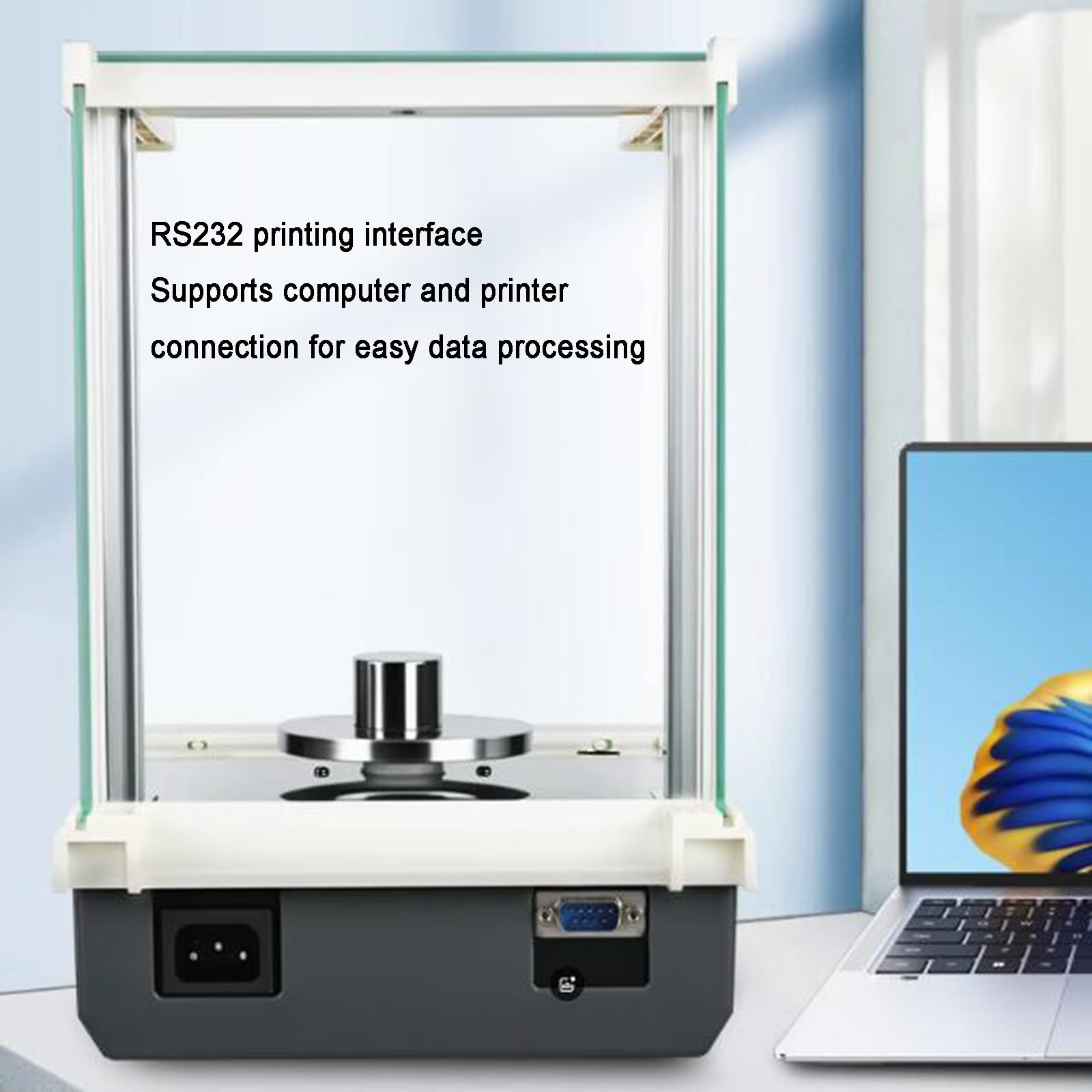 Balance Analytique Électronique, Balance Numérique Précise 0,0001 G, avec Écran LCD, Sortie De Données, Étalonnage Externe, Pare-Brise, pour Laboratoire, Pharmacie, Usine Chimique