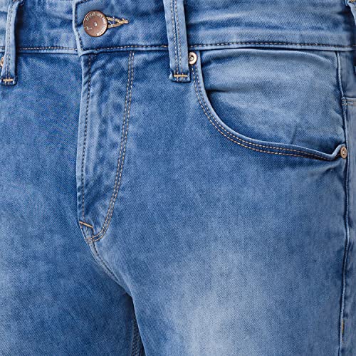 Image of Spykar Men's Mid Rise Tapered Fit Jeans