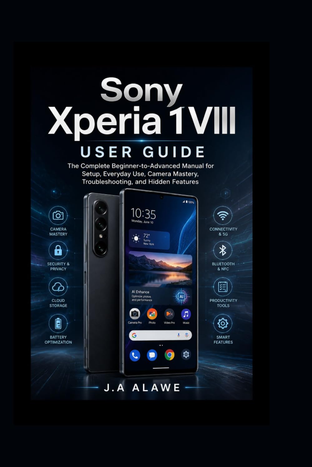Sony Xperia 1 VIII User Guide: The Complete Beginner-to-Advanced Manual for Setup, Everyday Use, Camera Mastery, Troubleshooting, and Hidden Features