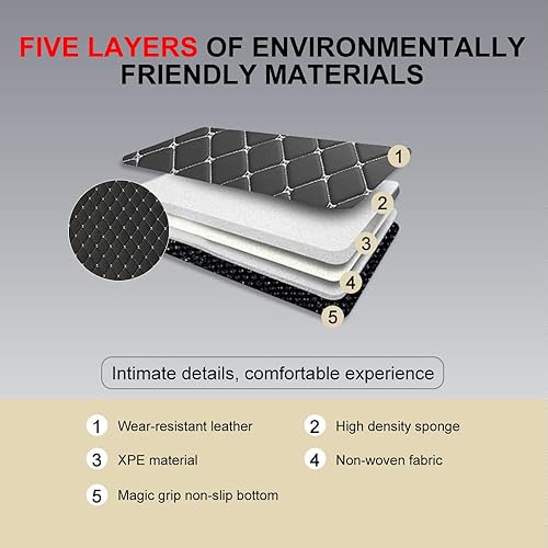 Miniatura 3 de Tapete de carga personalizado para automóvil, impermeable, antideslizante, protección para todo tipo de clima, forro de cuero para maletero de