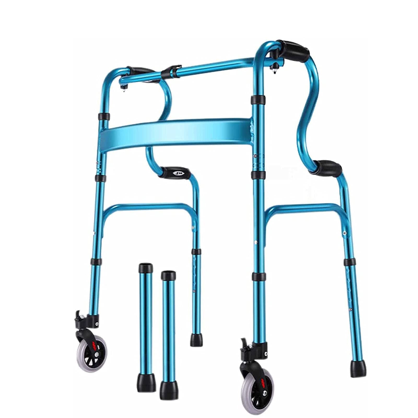 Déambulateur âgé pliable à hauteur réglable avec roues