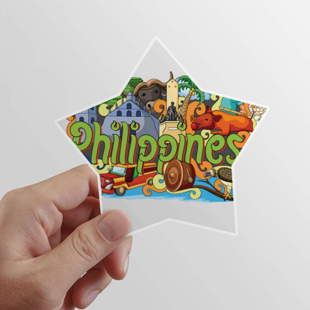 Buy DIYthinker Camiguen Philippine Graffiti Star Sticker Waterproof
