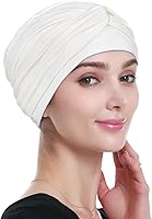 Vista 22 de Alnorm Gorro de quimioterapia, sombrero de viscosa para mujer, turbante para la cabeza para mujer