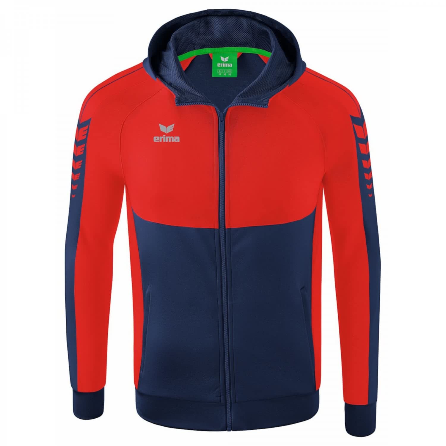 Erima Kids Six Wings Training Jacket with Hood,New Navy, 140